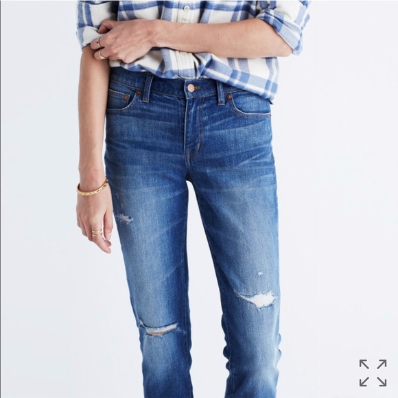 Madewell Slim Boyjean in Brinville wash Sz 30 EUC - Picture 2 of 6